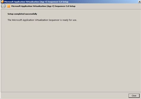 Application Virtualization Sequencer 的图像结果