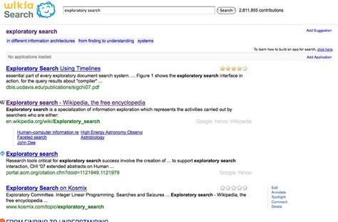 Image result for Wikia Search Public Data