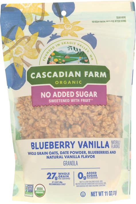 Amazon.com: Cascadian Farm Organic Blueberry Vanilla Granola, Natural ...