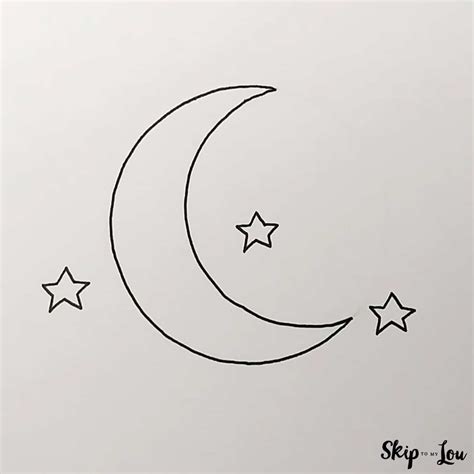 Easy Drawings To Draw Full Of The Moon