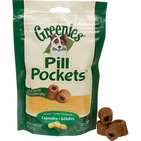 Greenies Pill Pockets Capsule Dog Treats | Soft dog treats, Pill ...