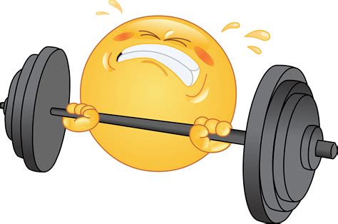 weightlifting emoji decal