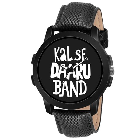 Lorenz CM-2026WL-01 Combo of Men's Black Dial 'KAL SE DAARU Band' Watc ...