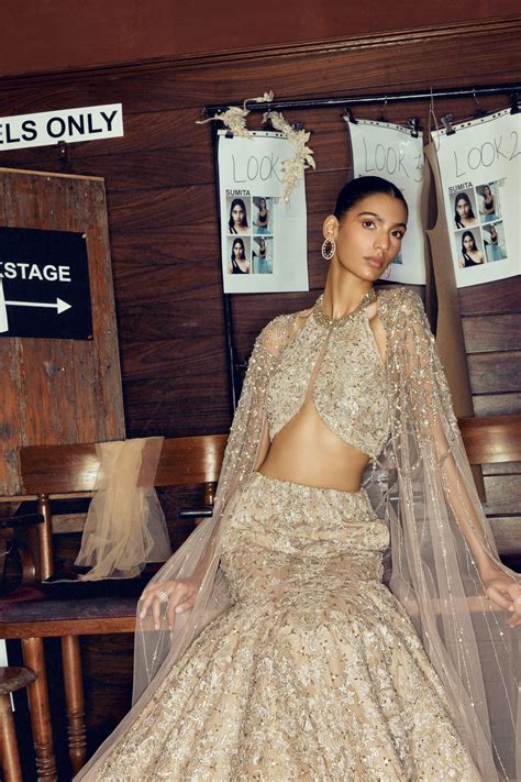 Elisha Wadhwani - Halter Beaded Cape Set - Elahe