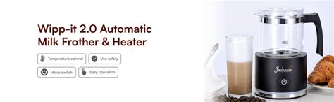 Bonhomia Wipp It 2.0 Milk Frother & Heater : Amazon.in: Home & Kitchen