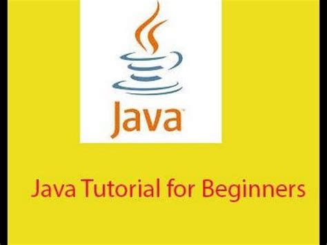 Image result for YouTube Java Programming for Beginners