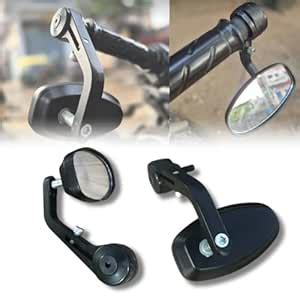 PHANTOM Premium Bike Handlebar End Rear View Side Mirrors | Universal ...