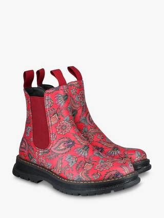 Westland by Josef Seibel Peyton 05 Red Print Chelsea Boots, Red/Multi