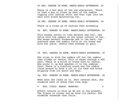 Image result for Final Draft Script Sample