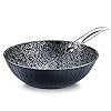 Prestige Durastone Hard Anodised 6 Layer Non-Stick Wok, (28 cm, 3.5 ...