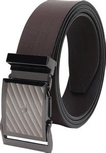 PROVOGUE Men Formal Brown Genuine Leather Belt Brown-09 - Price in ...