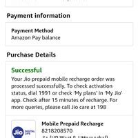 Reliance Jio — Wrong recharge done | 2691081