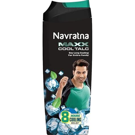 Navratna Maxx Cool Talc | Talcum Powder | Body Odour Protection ...
