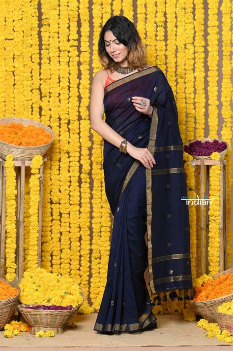 Buy Rajsi~Designed by VMI! High Quality Mul Cotton Handloom Woven Saree ...