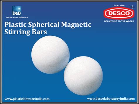Plastic Spherical Magnetic stirring Bars Manufacturer and Expoerter India