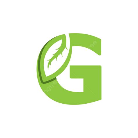 Letter G Logo Vector PNG Images, G Letter Logo Leaf Concept Template Design, Decorative, Green ...