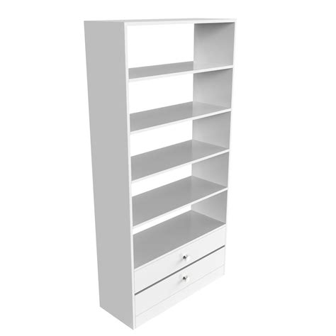 Terrence Wooden Bookshelf - Frosty white | Neehv Home Furniture