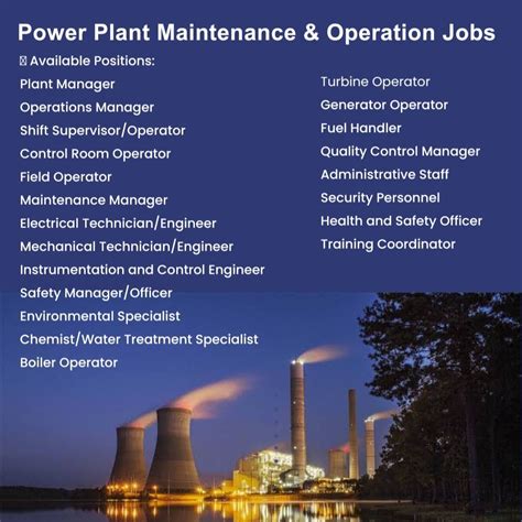 Now Hiring: Power Plant Operation & Maintenance Positions! 🏭 Available… | Oilfield Recruitment