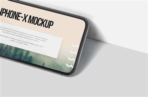 Floating iPhone X Mockup for App UI Display | ZippyPixels