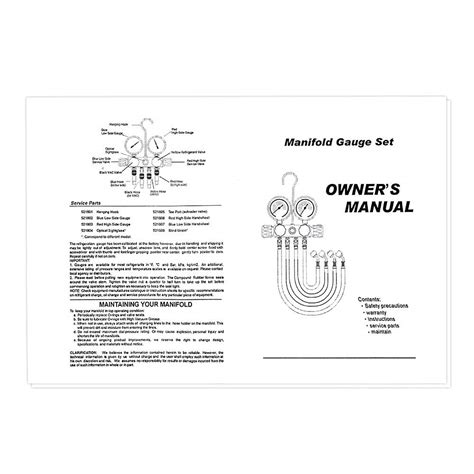 4YANG 4 Way AC Diagnostic Manifold Gauge Set for Freon Charging and ...