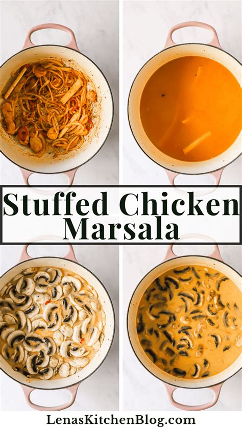 Gourmet Stuffed Chicken Marsala - Lena's Kitchen