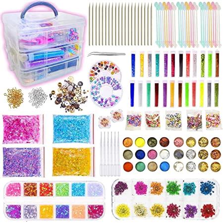 Evisha Assorted Colours 10 Glitter Sparkle Glue Tubes (25ml,Pack of 10 ...