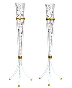 Buy RA TOUCH Metal Flower Vase Floor Pot for Drawing Room and Living ...