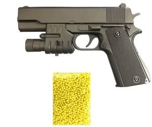 CrazyBuy Air Pistol Suitcase PUBG Gun with 6mm (200 pcs) Bullets and ...