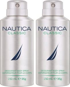 NAUTICA Classic Man Deodorant Spray 150ml (Pack of 2) Deodorant Spray ...