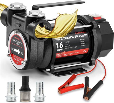 Amazon.com: Poafamx 12V DC Fuel Transfer Pump, 16 GMP 600W Self Priming ...