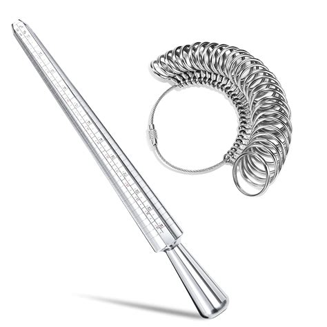 Ring Sizer Measuring Tool, NuLink Aluminum Ring Mandrel Dual ...