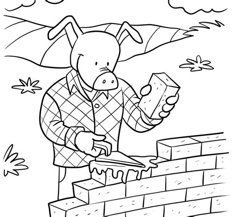 Brick Coloring Sheet