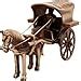 Buy Two Moustaches Brass Horse Cart Replica Showpiece, Showpieces for ...