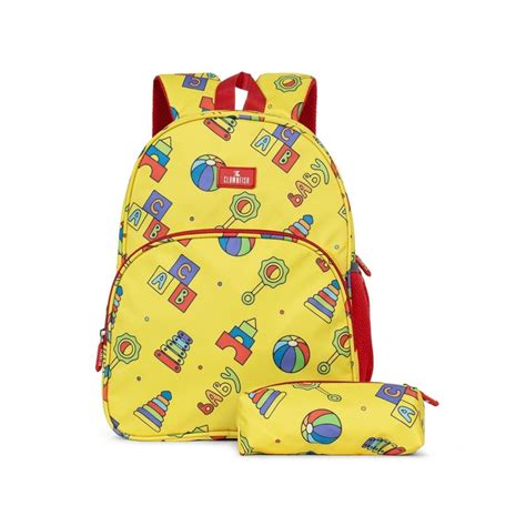 Buy THE CLOWNFISH Cosmic Critters Kids Backpack - 15 Litres | Yellow ...