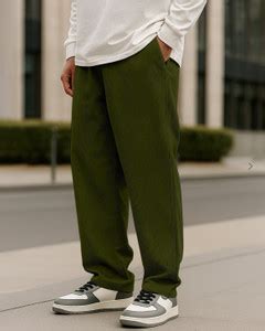 Moda Rapido Regular Fit Men Green Trousers - Buy Moda Rapido Regular ...