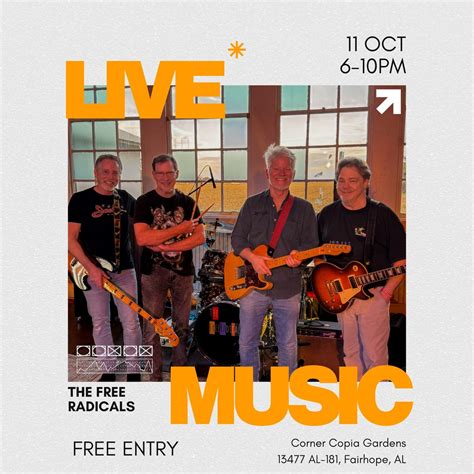 Live Music form The Free Radicals, 13477 State Highway 181, Fairhope ...