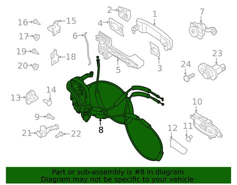2016-2024 Nissan Lock Assembly 80500-EZ01B | TascaParts.com