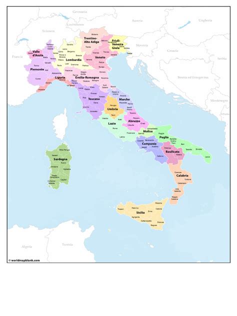 Italy County Map 的图像结果