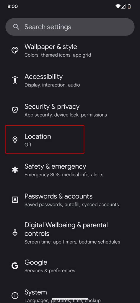 Android Turn This Off Setting Privacy 的图像结果