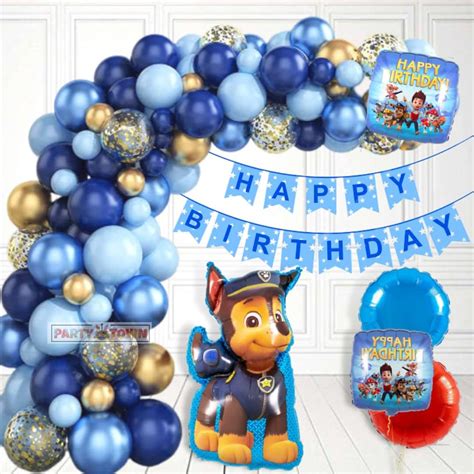 Party Town power Patrol Chase Theme birthday Decoration Combo For Boys ...