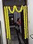 Buy Phool Mala Artificial Marigold Garlands (Yellow) -5 Pieces Online ...