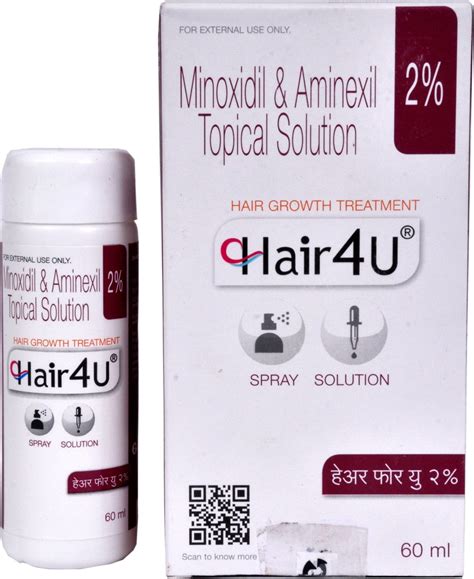 Buy Hair4u 2% Lotion 60ml from Glenmark Pharmaceuticals Ltd in India