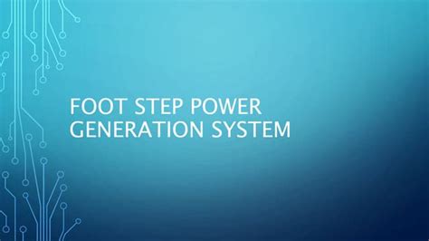 Image result for Foot Step Power Generation System Table