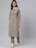 Buy Grey & White Kurta Suit Sets for Women by Rajgranth Online | Ajio.com