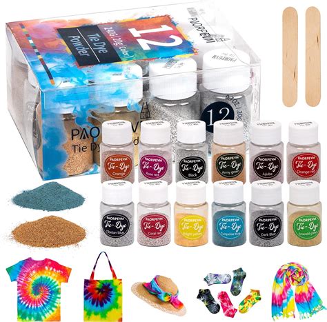 Amazon.com: Tie Dye Powder, 12 Colors DIY Tie Dye Powder Bottled Fabric ...