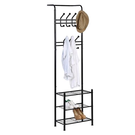 Buy Ashata Metal Coat Hat Rack Free Standing Clothes Stand with 18 ...