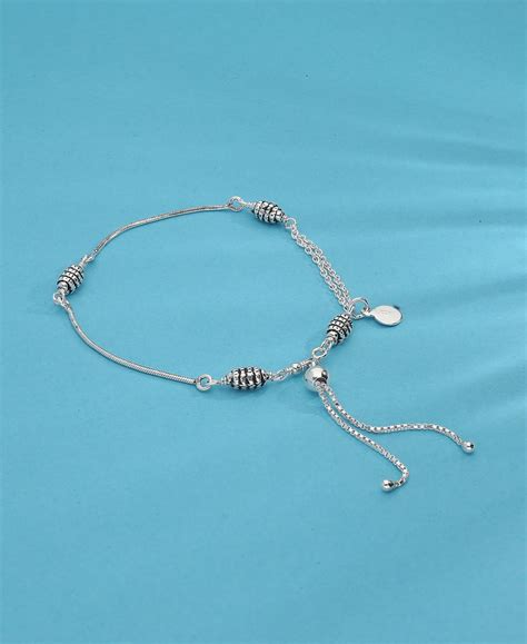 Spirula Silver Anklet – Silvostyle Jewellery