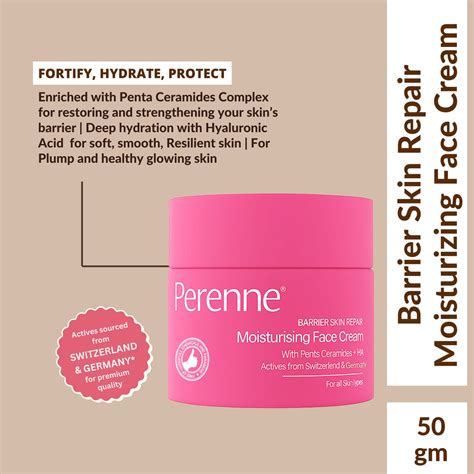 Perenne Barrier Skin Repair Moisturizing Face Cream with 5 Essential C ...