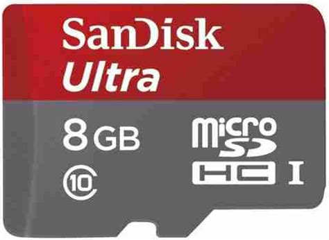 SanDisk Mobile Ultra 8 GB Class 10 Ultra 8 GB MicroSDHC Class 10 48 MB ...