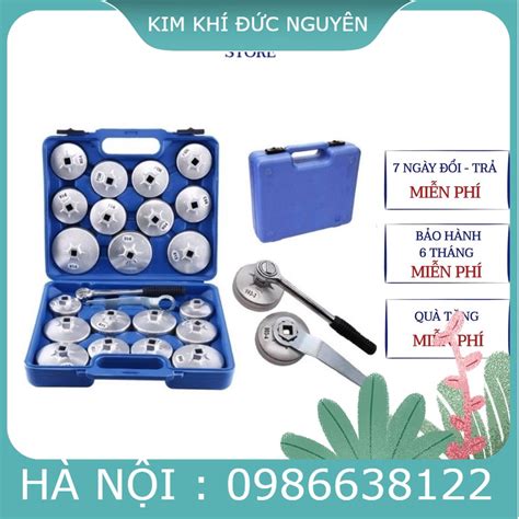 Vam tháo cốc lọc dầu cảo mở lọc dầu xe ô tô con, xe tải 23 chi tiết từ 65mm đến 101mm, kako ...